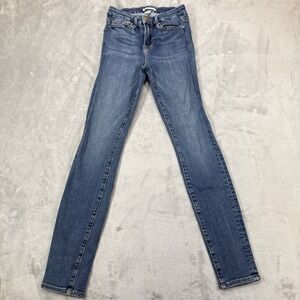 Good American Good Legs Stretch High Rise Denim Jeans Women 2 / 26 Pockets